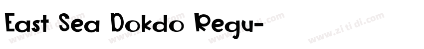 East Sea Dokdo Regu字体转换